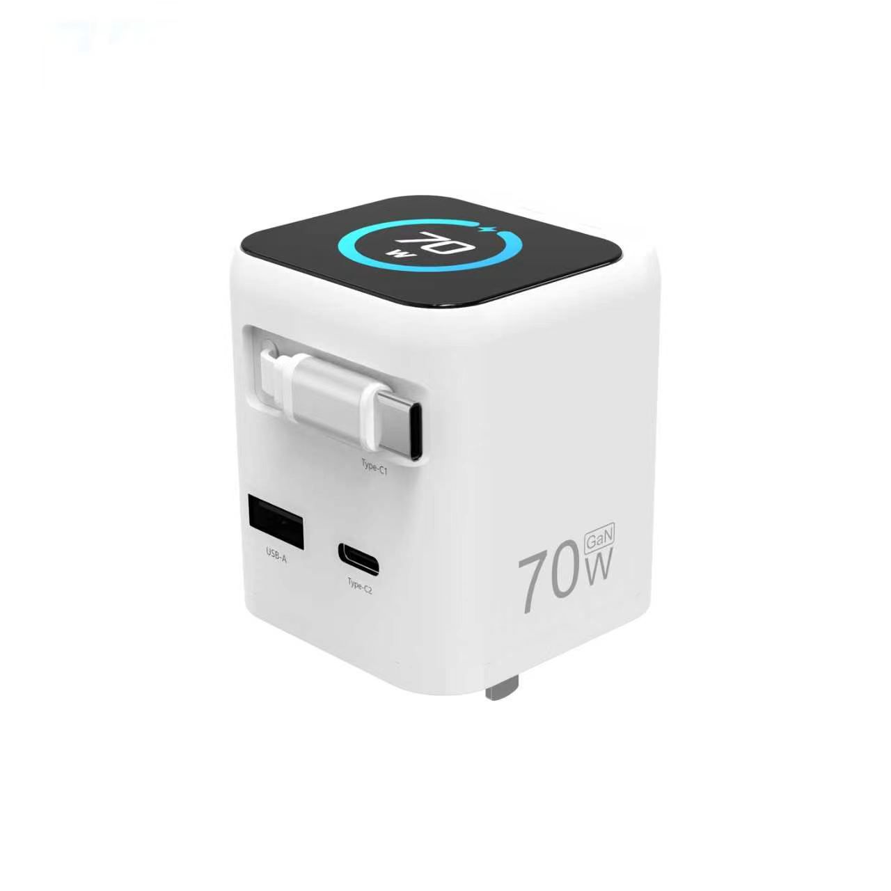 Super fast charger PD70W with Type C cable